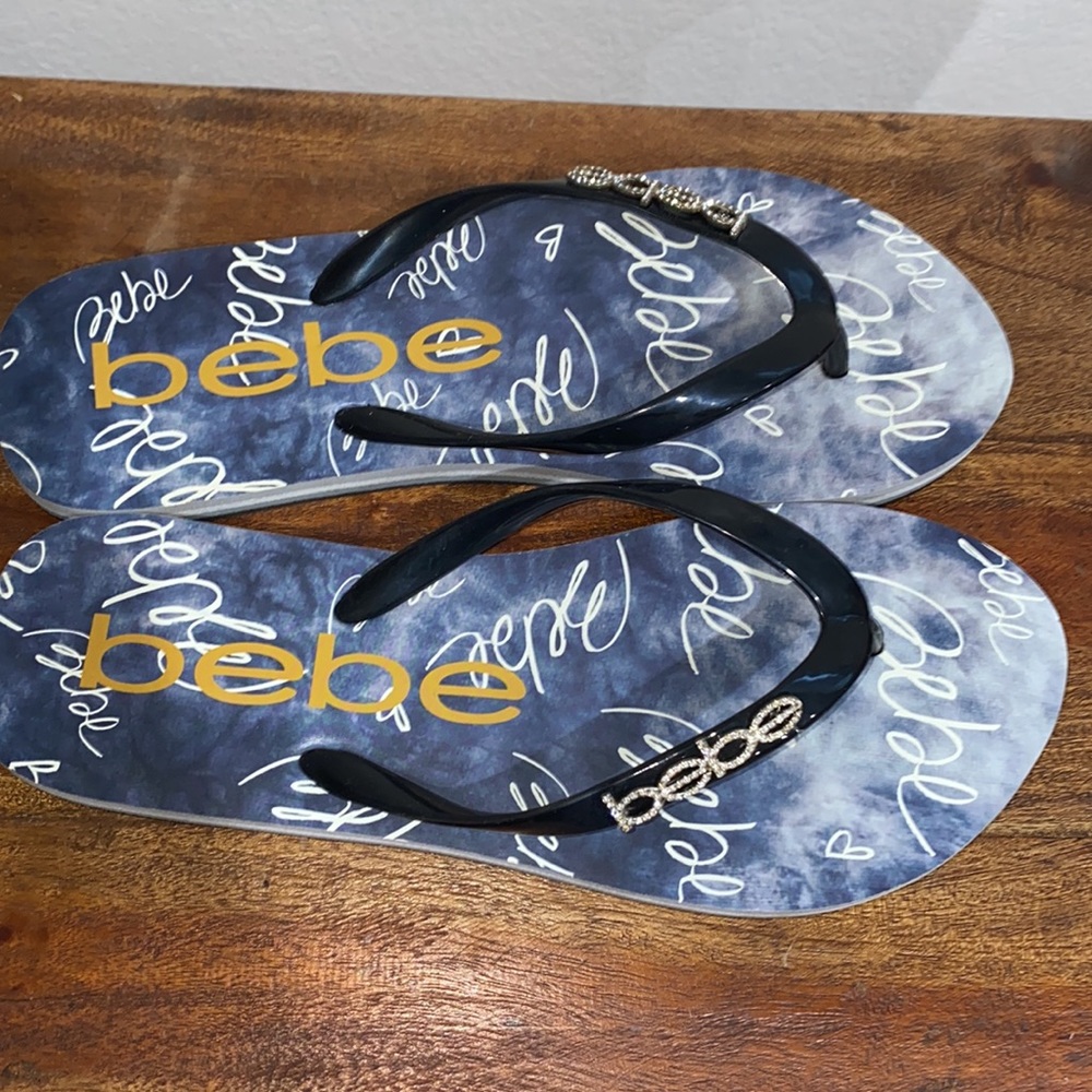 Bebe Rhinestone Sandals 7 - Picture 8 of 9